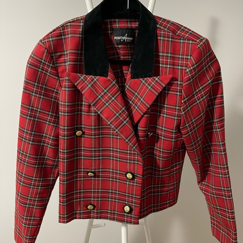 VINTAGE Short blazer cape
